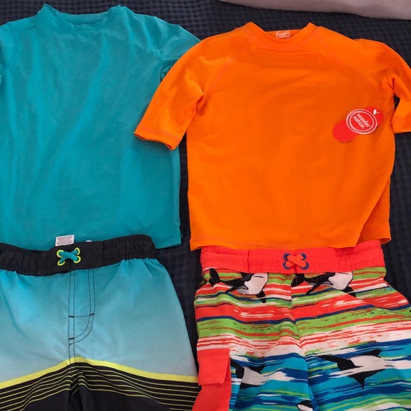 Boys Wonder Nation swim sets size 6/7 - Picture 1 of 5